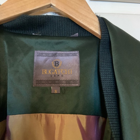 Vintage Bugatchi Silk Bomber Jacket - Picture 4 of 5